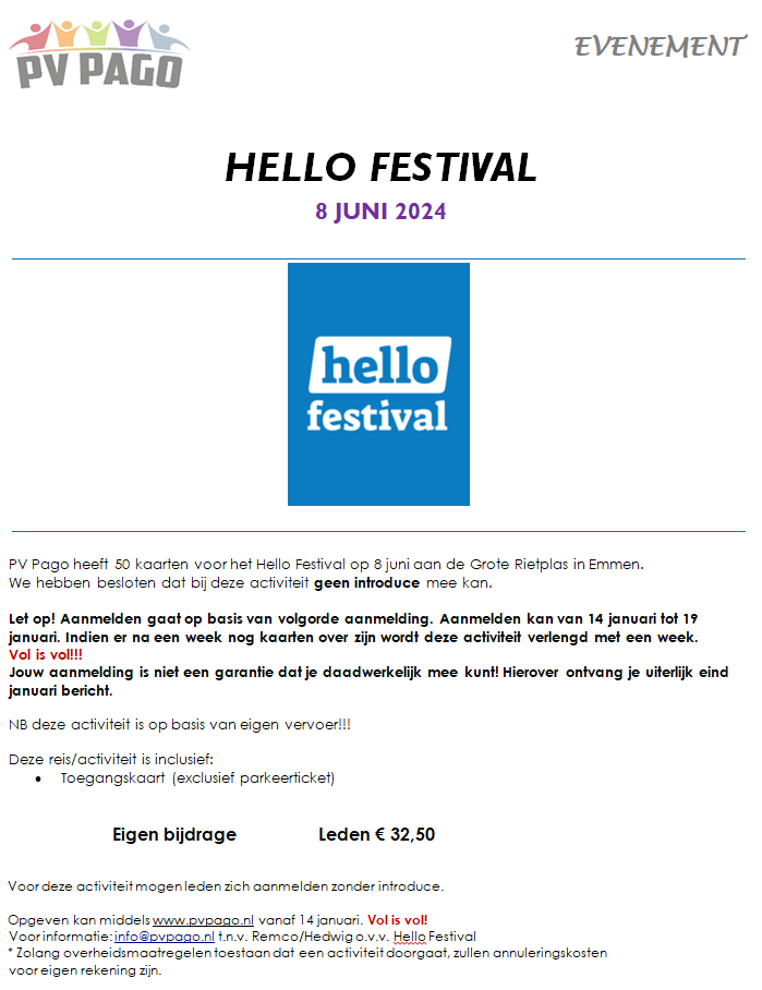 Hello festival